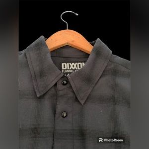 Dixxon flannel The GreyScale XL mens snap buttons